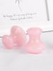 1 Pcs Natural pink crystal jade mushroom head massage powder stone eye facial part facial beauty energy stone