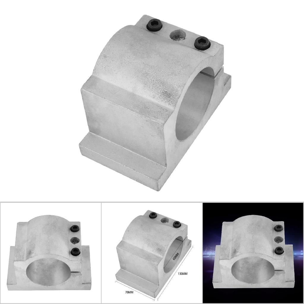 Cast Aluminium Spindle Motor Mount Bracket Clamp for CNC Engraving Machine (52mm)