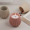 Artistic Silicone Planter Creating Mold DIY Concrete Faceted Pots Candle Holder Mold for Home Decors Enthusiasts