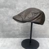 Cool Feeling Retro Protein Leather Forward Hat Giant Soft Versatile Neutral Wind Beret Men'S And Women'S Ins Hat