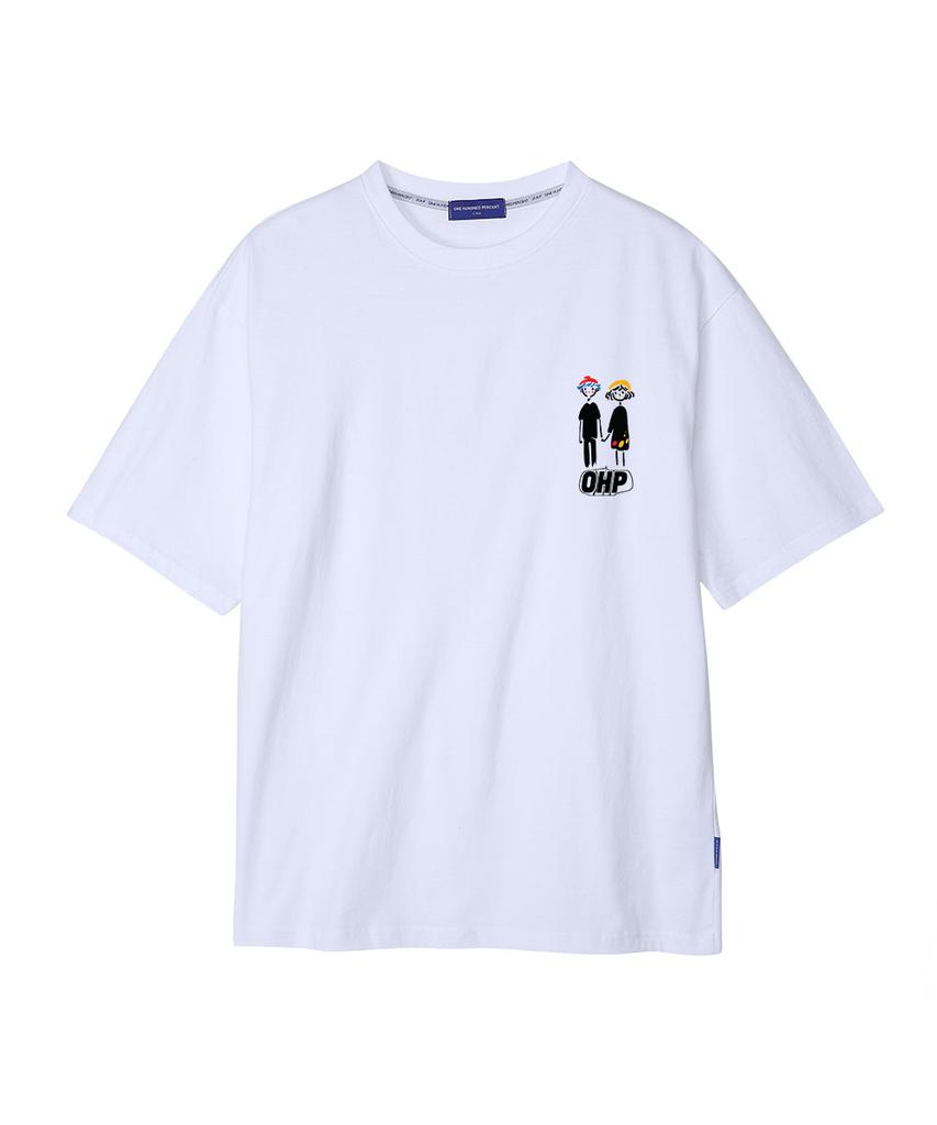 OHP Ohpxvorin Heart Semi-Over Short Sleeve Tee P