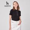 HAZZYS Women's Ruffle Edge Pure Cotton Polo Shirt