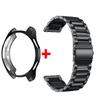 Pasek+Etui do Samsung Galaxy Watch 6 5 4 44mm 40mm Classic 46mm 42mm Bransoleta ze Stali Nierdzewnej Pasek do Galaxy Watch 3 5 Pro 41 45mm