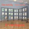 Wrought Iron Folding Display Stand for Art Exhibitions and Storage