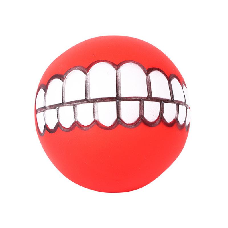 Spherical Pet Toy Thickened Vinyl Vocal Tooth Ball Dog Toy, Dog Training and Bite-resistant Dog Vocal Toy