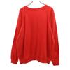 80s 90s Old Long sleeve sweat Red Sweatshirt with fleece lining Men's Used