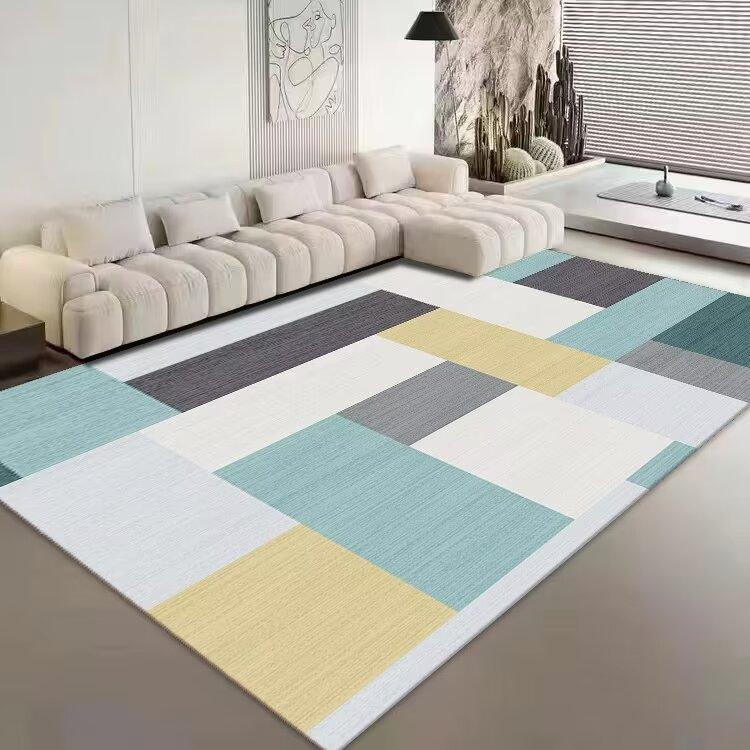 Nordic Geometry Carpets for Living Room Simple Pattern New Home Decoration Rugs Bedroom Cloakroom Decor Rug Anti-slip Mat Tapete