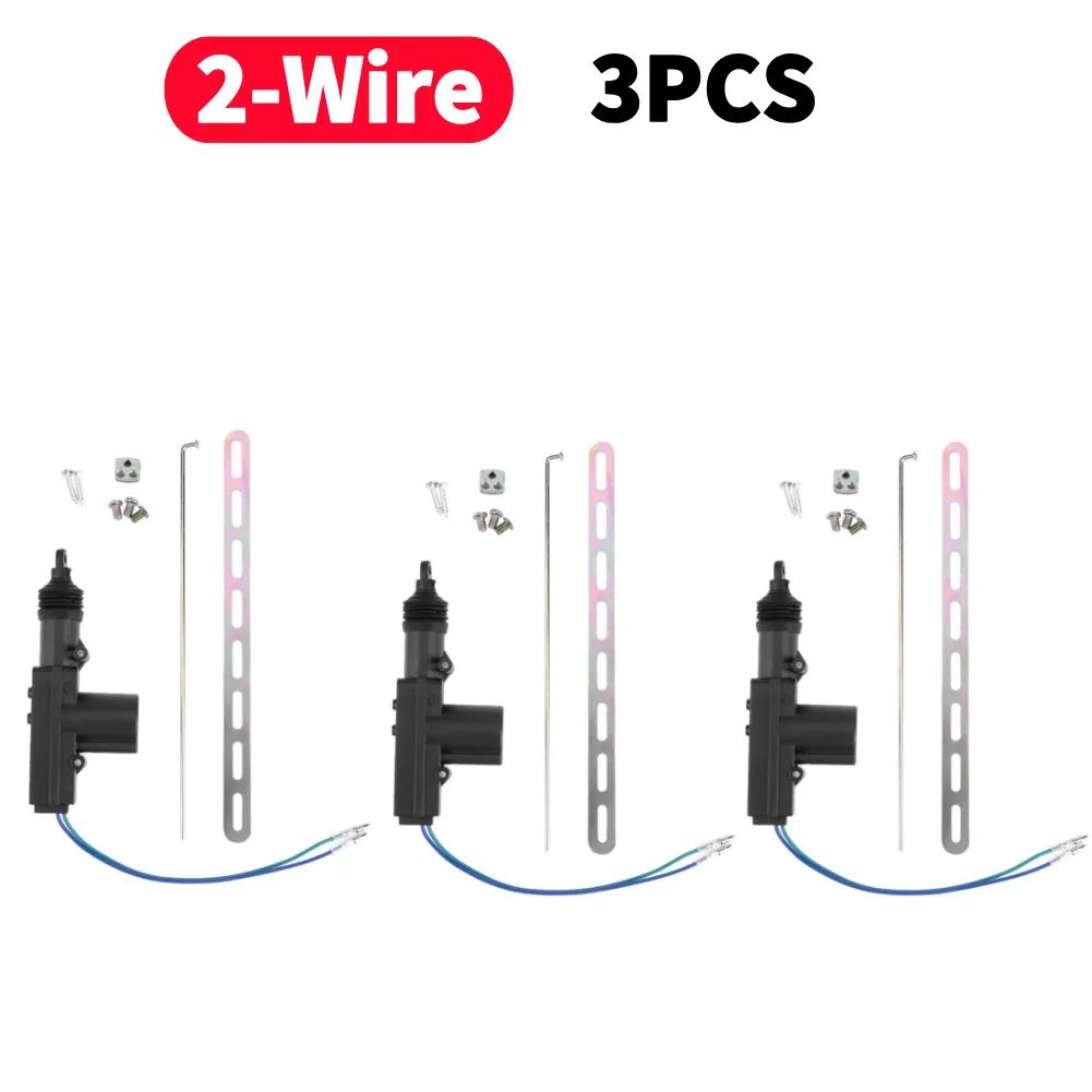 12V Auto-Verriegelungssystem-Aktuator Heavy Duty Automobil Zentraltürschloss Motor-Kit 2/5-Draht Verriegelungssystem Einzel-Pistolen-Typ Kit