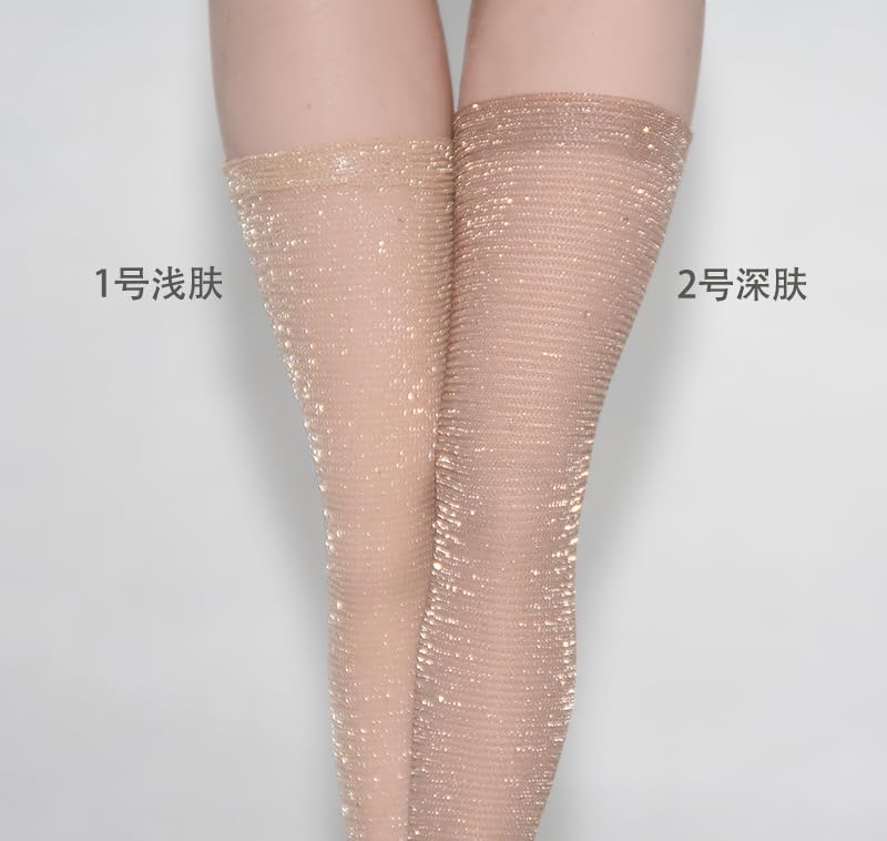 [TOYBARJAPAN] 16 Scale Action Figure Compatible with TBLeague Body, Beautiful Female Fashion, Ultra-thin Glitter Stockings (body Not Included) (size