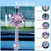 Beads Stylish Flower Interior Decor Pendant Car Mirror Rearview Hanging Ornament