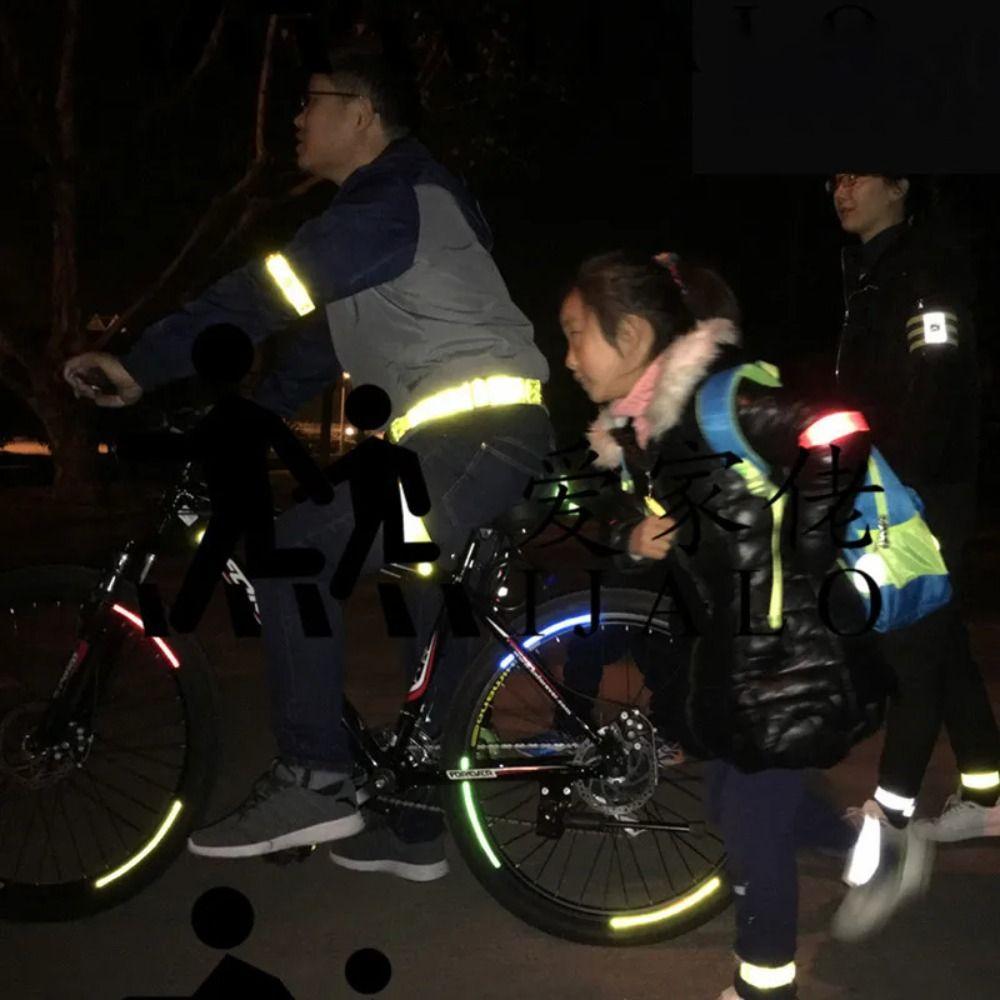 20Pcs Warning Reflective Safety Wrist Strap 22/30cm Reflective Snap Ring  Children's Toy