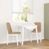 VidaXL Dining Chairs Cushions 2 Pcs White Solid Rubber Wood, Dining Chair, Chair, Living Room Chair, Chairs At 4102447