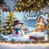 Xmas Display Snowman Figure Festive Background Snow Scene Backdrop Festive Ornaments Snowman Backdrop For Photo Backdrop Xmas