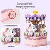 Ferris Wheel & Carousel Music Box: Building Block Toy Gift for Girls, Girlfriends, and Best Friends