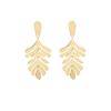 Korean Fashion Leaf Tassel Earrings - Women's Retro Christmas Style