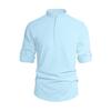 New Men's Casual Blouse Cotton Linen Shirt Loose Tops Long Sleeve Tee Shirt Spring Autumn Casual Handsome Men's Shirts