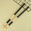 1Pair Bamboo Drumsticks Drum Sticks Percussion Drum Brushes Bundle Harmmer With Rubber Handle Drum Accessories