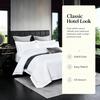 Luxuriöses 600TC Baumwollsatin Bettwäsche-Set 4-teilig Hotelqualität Weiß Bettbezug Laken Kissenbezüge für Schlafzimmer Queen