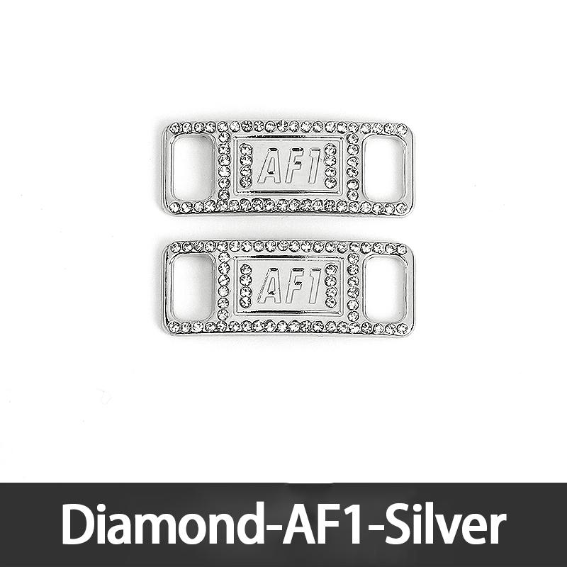2pcs/pair AF1 Diamond Shoe Charms Fashion Laces Buckle Quality Metal Shoelaces Decorations Chapa Af1 Buckles Shoes Accessories