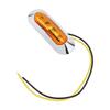 10pcs Amber DC 12V - 24V 4 LED Side Marker Indicator Lights Fit for Auto Car / Bus / Truck , Robust Car Indicator Lights