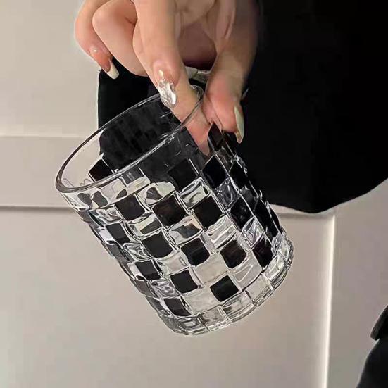 Multicolor Mosaic Glass Water Cup Tea Coffee Stained Glass Design Water Bottle Dining Table Accent Decorative Drinkware