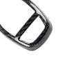 Textura de fibra de carbono para bmw f30 f10 f15 f07 f20 f21 f22 f32 f34 f35 5gt quadro do painel de mudança de engrenagem do carro botão de engrenagem capa cabeça guarnição
