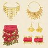 Belly Dance Costumes Bellydance Hip Scarf Wrist Bracelets Coin Head Scarf Earrings Belly Dancer Outfit Set for Womens