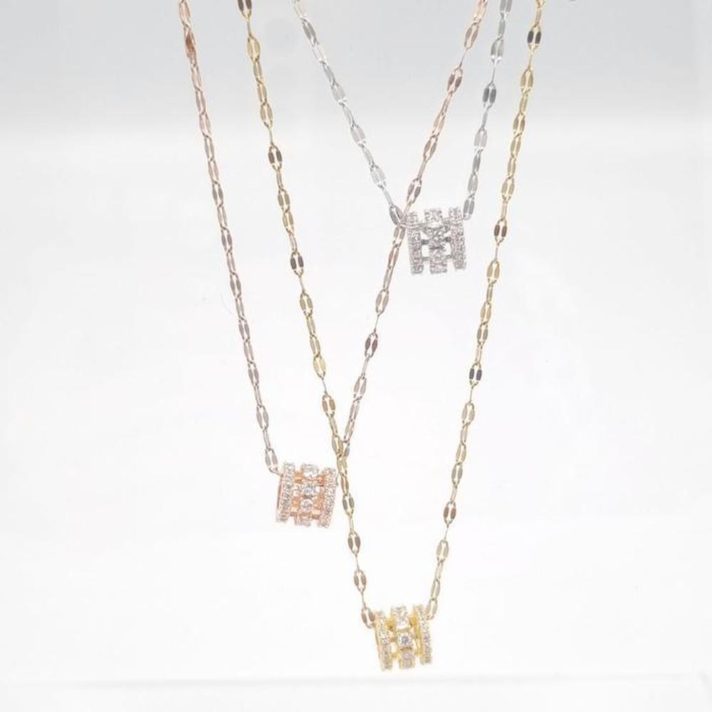 Reflective Chain Surgical Necklace In 3 Colors (S11209829)