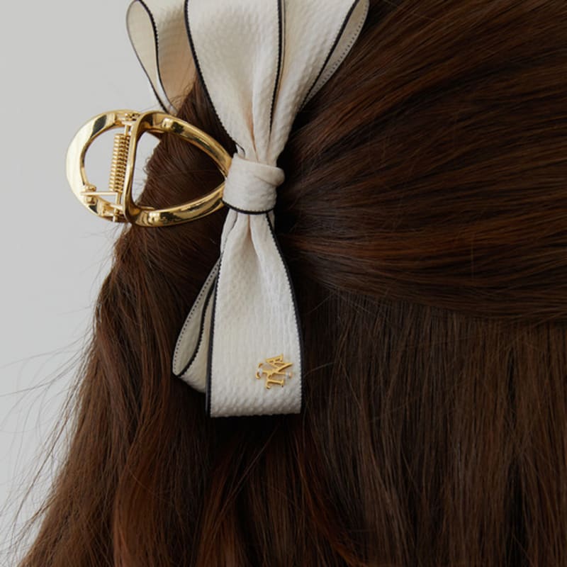 Tatiana Double Border Ribbon Hair Claw Clip HB2233