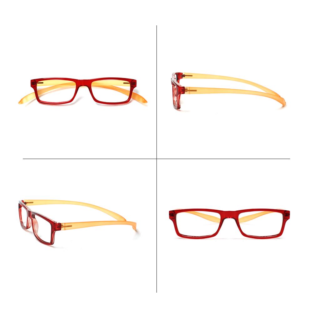 Turezing Rectangular Reading Glasses For Women Soft Temples Hanging Neck Design Comfortable Hd Clear Lens Prescription Eyewear
