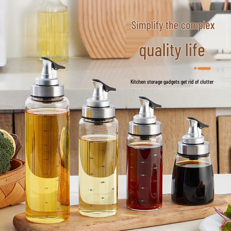 Dorian Glass Oil & Vinegar Dispenser Bottles