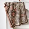 Style Floral Lines Texture Fashion Printing Double-Sided Imitation Cashmere Warm Scarf Women'S Outer Shawl