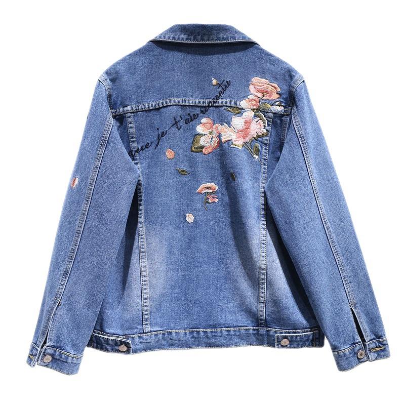 Spring and Autumn Women's Loose Slim Denim Jacket