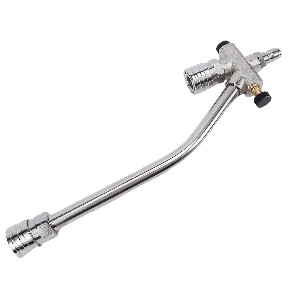 Dual Connector High Pressure Washer Wand with 5 Nozzle Tips 1 4 Inch Quick Connect Foam Cannon Spray Wand