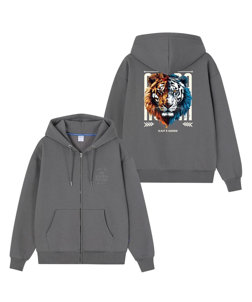 Ohpxgoodd Basura Fleece Zip-Up Hoodie