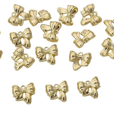 Copper Bow Pendant for DIY Jewelry Making Craft 1 Pc
