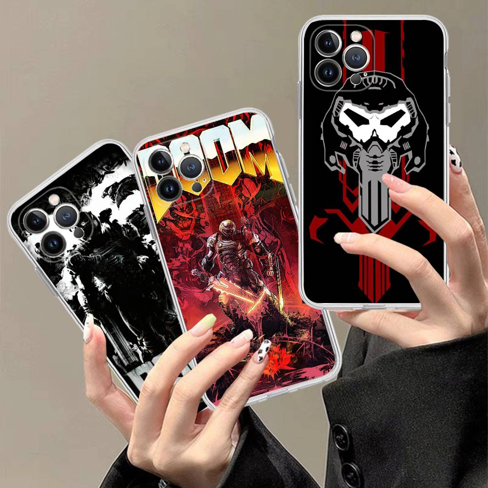 Klasyczna gra D-DOOM-E-EternalS Etui na telefon Dla IPhone 17 16 15 14 13 12 11 Pro Max Plus Miękkie etui Personalizowane DIY