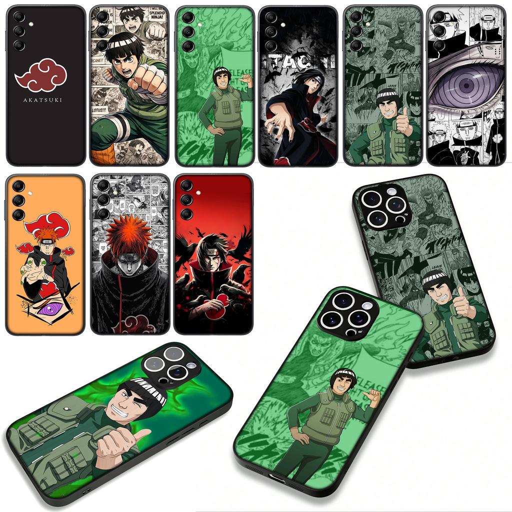For Samsung Galaxy S25 S24 S22 S23 FE Ultra Plus A56 A05 A06 A15 A16 A55 S7 Edge Case Rock Lee Itachi Narutos Akatsuki Pain