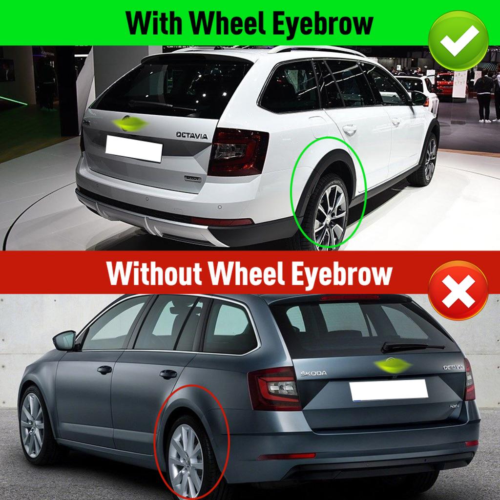 4PCS Splash Guards Mudguards Compatible with Skoda Octavia A7 5E Combi / Estate / Wagon  2017 2018 2019