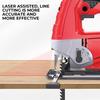 Professional Electric Jig Curve Saw With 10 Blades Home Multifunctional Woodworking Tools Curve Saw Pull Saws 780W 0-3000r/min 220v