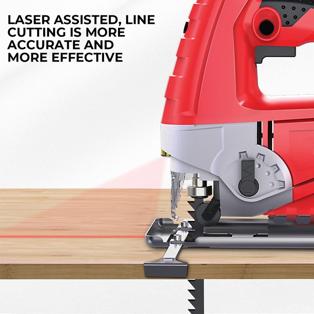 Professional Electric Jig Curve Saw With 10 Blades Home Multifunctional Woodworking Tools Curve Saw Pull Saws 780W 0-3000r/min 220v
