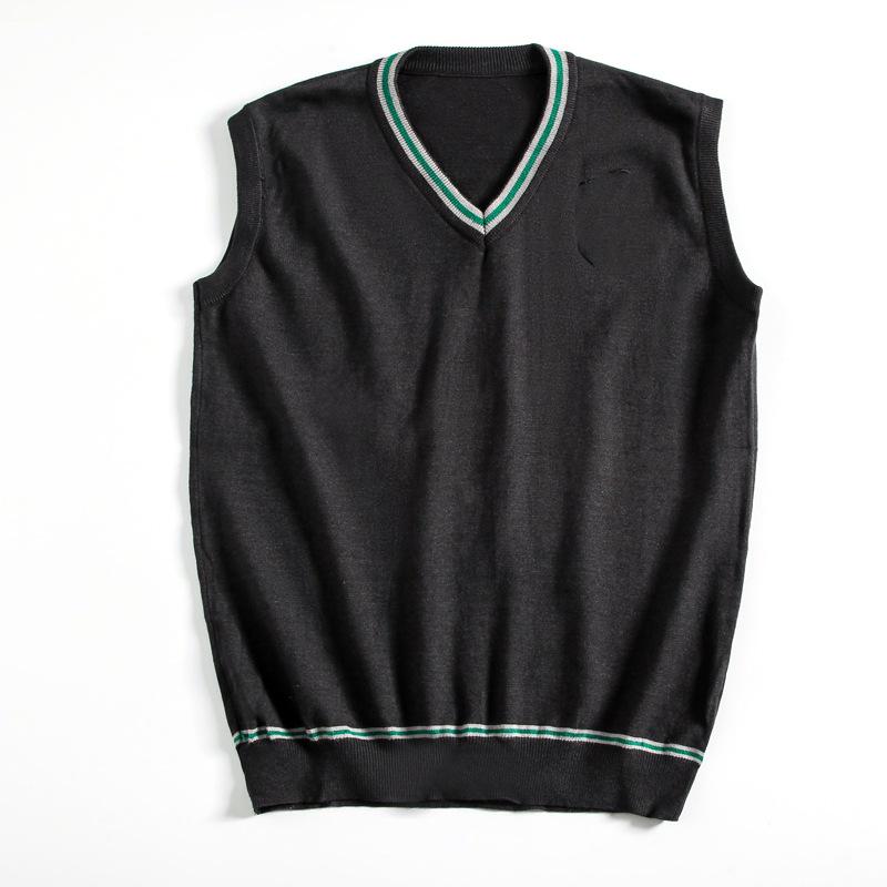 Japanese Style V-Neck Long Sleeve Knit Cardigan - Solid Color Academy Uniform