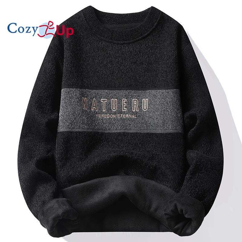 Cozy Up Men's Plush and Thickened Outside Warm Sweater