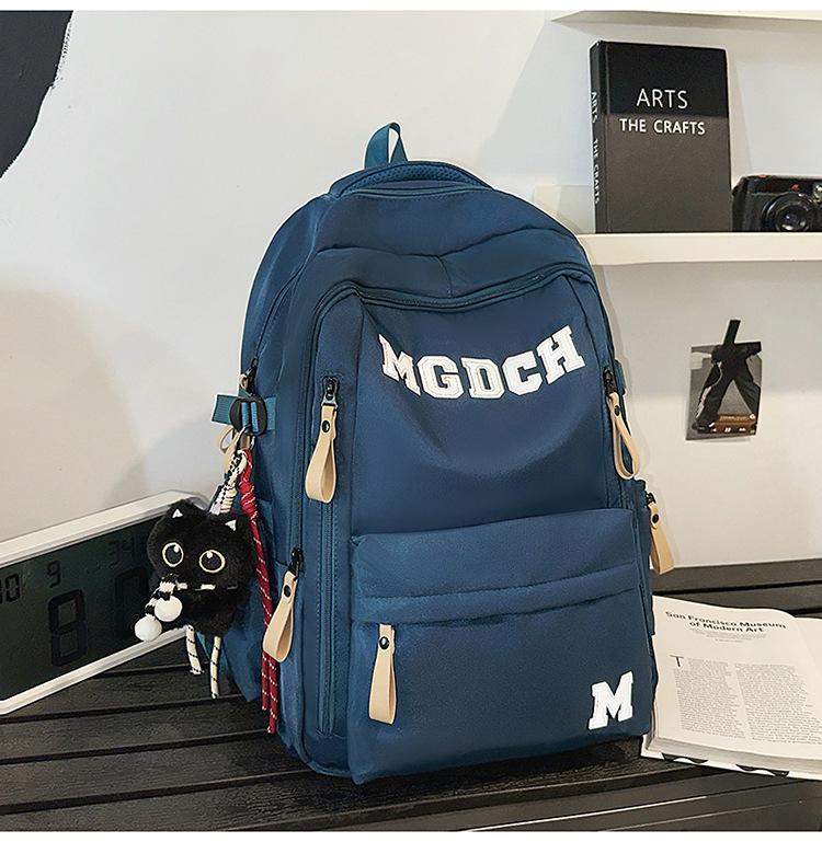 Schoolbag Large Capacity Multi-layer School Bag Junior High School Student Male and Female High School Student Backpack Reduce Burden Ridge