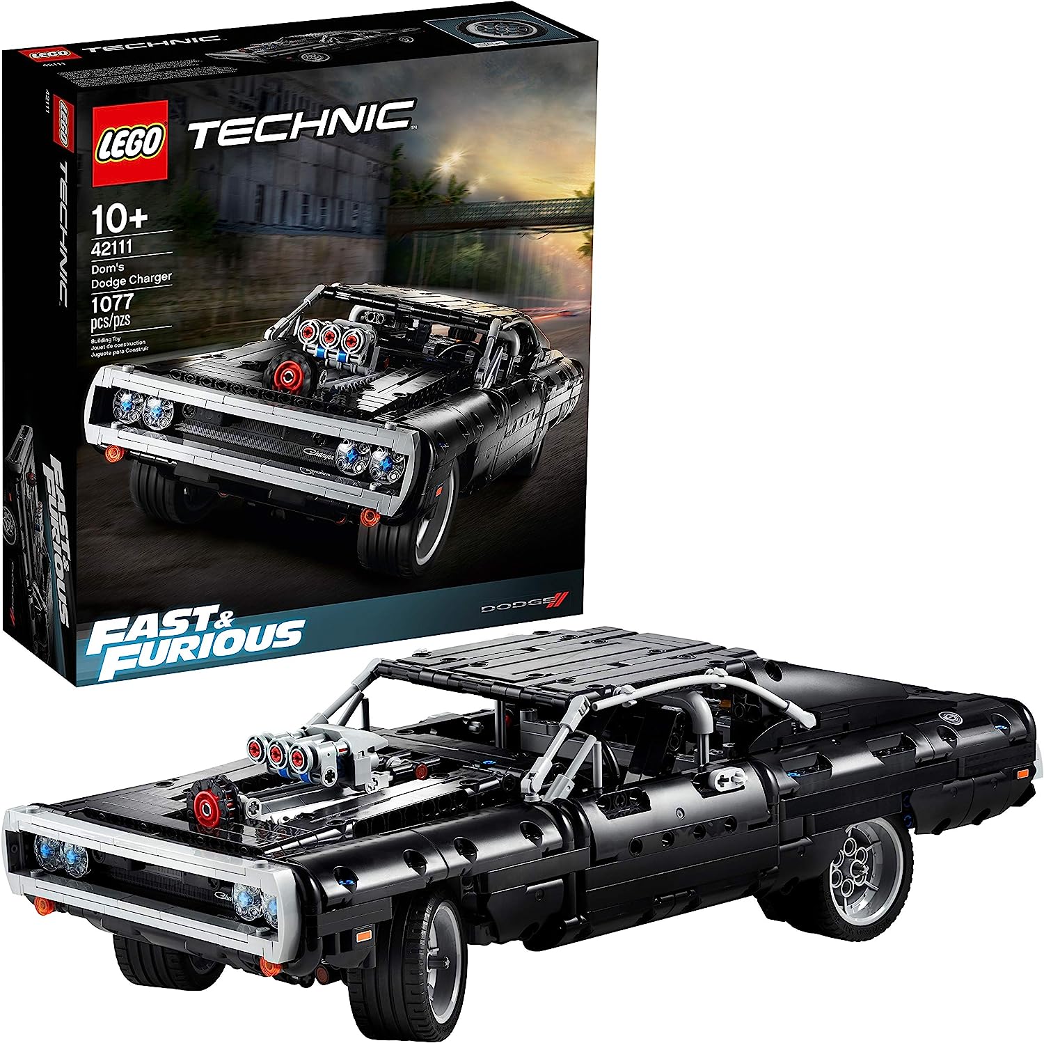 

Dodge Charger 42111 LEGO Technic Fast & Furious Dodge, набор для сборки модели игрушечного гоночного автомобиля, культовый коллекционный набор, идея для подарка