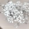 1 Jar Shiny Silver Sequins Mix Shapes Starlight Love Butterfly Star Slice Nail Art Stickers Decals Manicure Paillette Charms