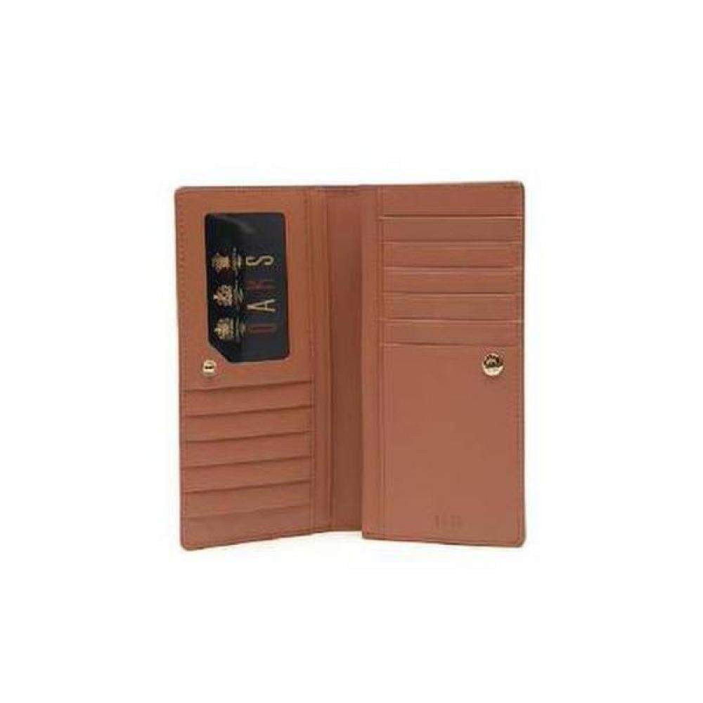 Daks Brown Check Pattern Long Wallet Dcwa0e322w2