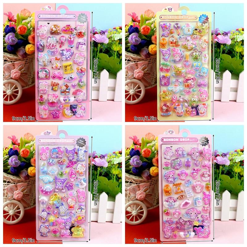 Cartoon Anime Rabbit Judy Fox Nick Stickers Zootopia 3D Relief Sticker Children DIY Scrapbook Notebook Decorative Sticker Gift
