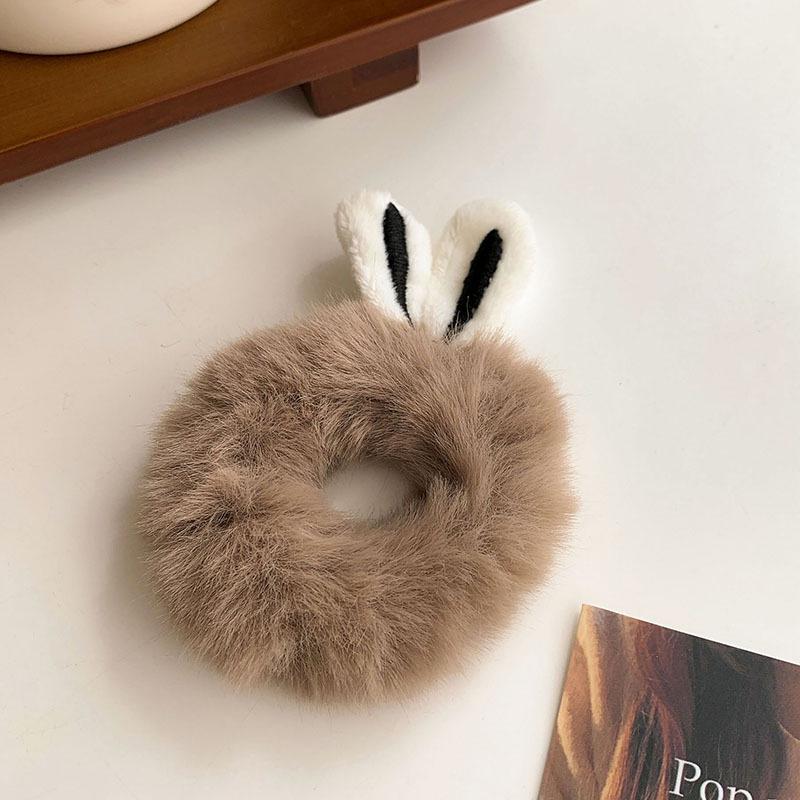 Plüsch-Hasenohren-Haarband – Weiches, waldinspiriertes Haar-Accessoire für Herbst & Winter