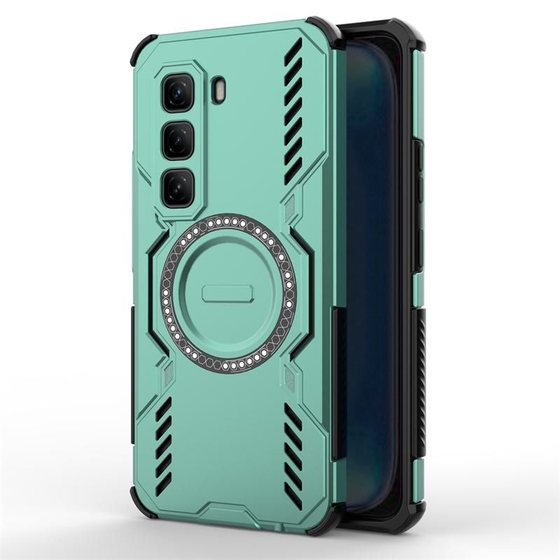 

Для чехла Infinix Hot 50 Pro 4G Чехол для Infinix Hot 50 Pro 4G Магнитная адсорбция Беспроводная зарядка Чехол Для чехла Infinix Hot 50 Pro 4G Infinix Hot 50 Pro 4G зелёный